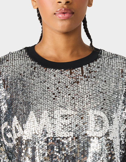 THE SPORTS FAN HOLIDAY BUNDLE Women's Game Day Sequin Jersey Dress and Sidny Football Rhinestone Sneaker | Betsey Johnson Everyday