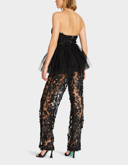 JENNA JUMPSUIT BLACK Lace | Betsey Johnson Exclusive