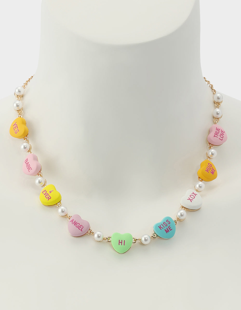 SWEETHEART COLLAR NECKLACE MULTI Women's Valentine's Day Candy Hearts Necklace | Betsey Johnson Best Price