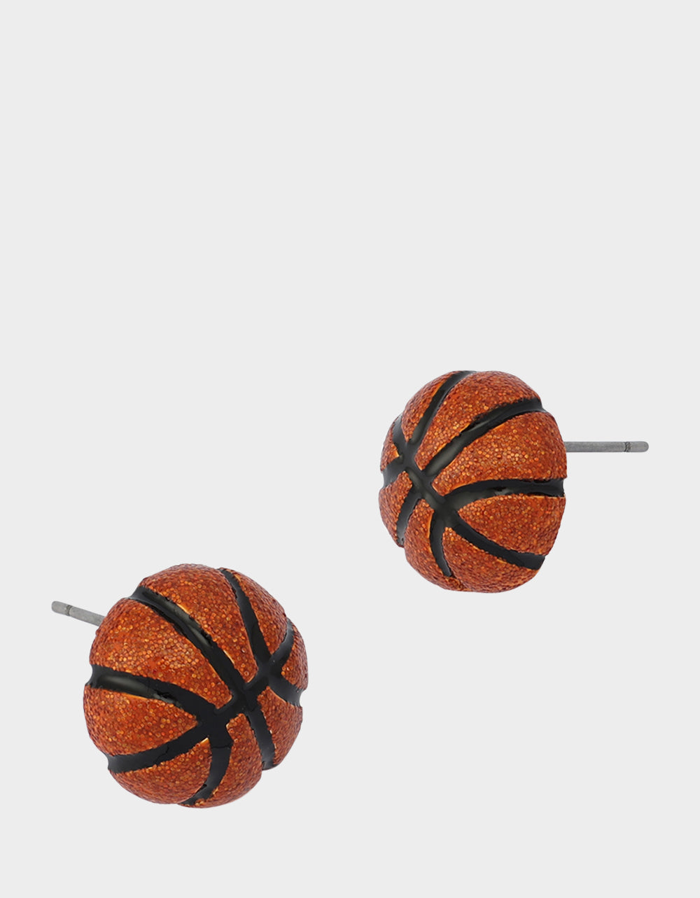 BASKETBALL STUDS ORANGE Women's Sports-Themed Basketball Stud Earrings | Betsey Johnson Best Price