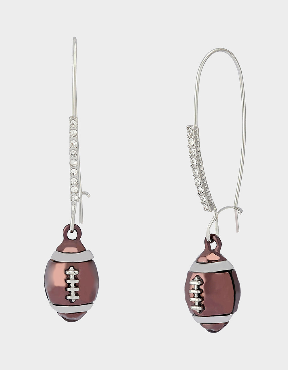 FOOTBALL DROP EARRINGS BROWN Women's Hook Football Earrings | Betsey Johnson Essential