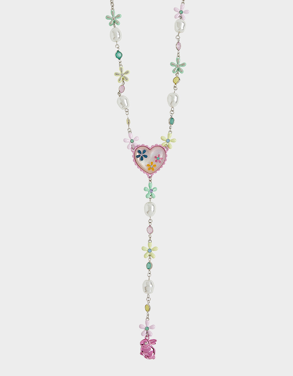 HOP TO IT FLOWER EGG Y NECKLACE MULTI | Betsey Johnson Trending