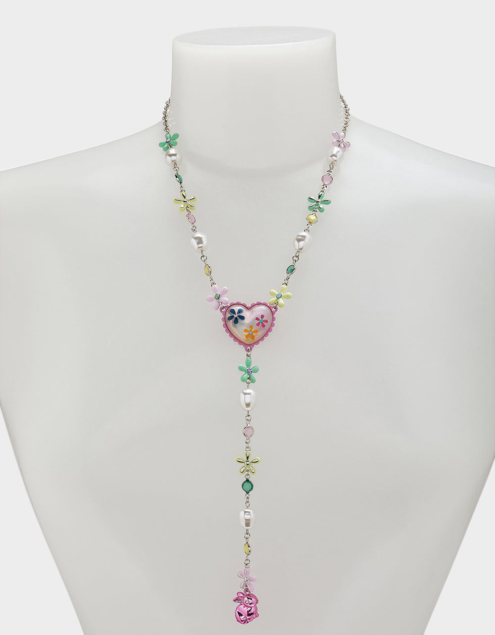 HOP TO IT FLOWER EGG Y NECKLACE MULTI | Betsey Johnson Trending