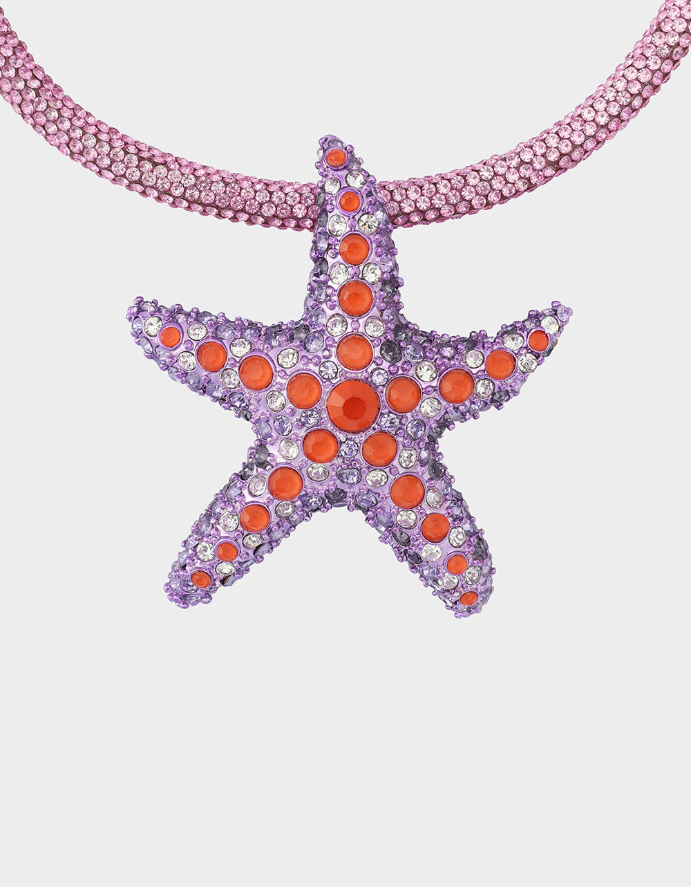 MERMAID JEWELS STARFISH PENDANT PURPLE Women's Starfish Rhinestone Rope Necklace | Betsey Johnson Best Seller