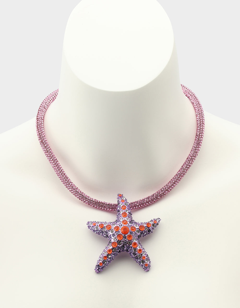 MERMAID JEWELS STARFISH PENDANT PURPLE Women's Starfish Rhinestone Rope Necklace | Betsey Johnson Best Seller