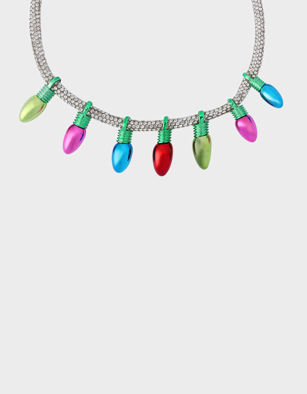 MULTI LIGHT BIB NECKLACE Women's Christmas-Themed Lights Bib Necklace | Betsey Johnson Best Seller