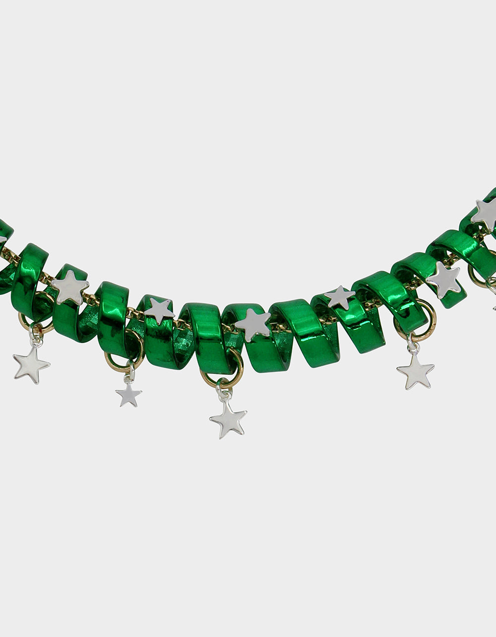 BETSEYS HOLIDAY COIL NECKLACE GREEN | Betsey Johnson Trusted