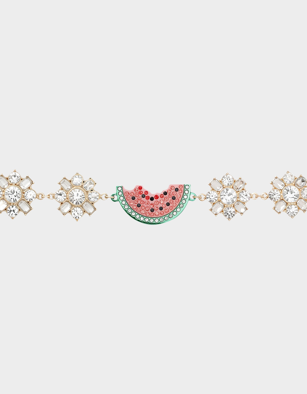 BETSEYS BACKYARD WATERMELON FLEX BRACELET PINK Women's Rhinestone Watermelon Bracelet | Betsey Johnson Trusted