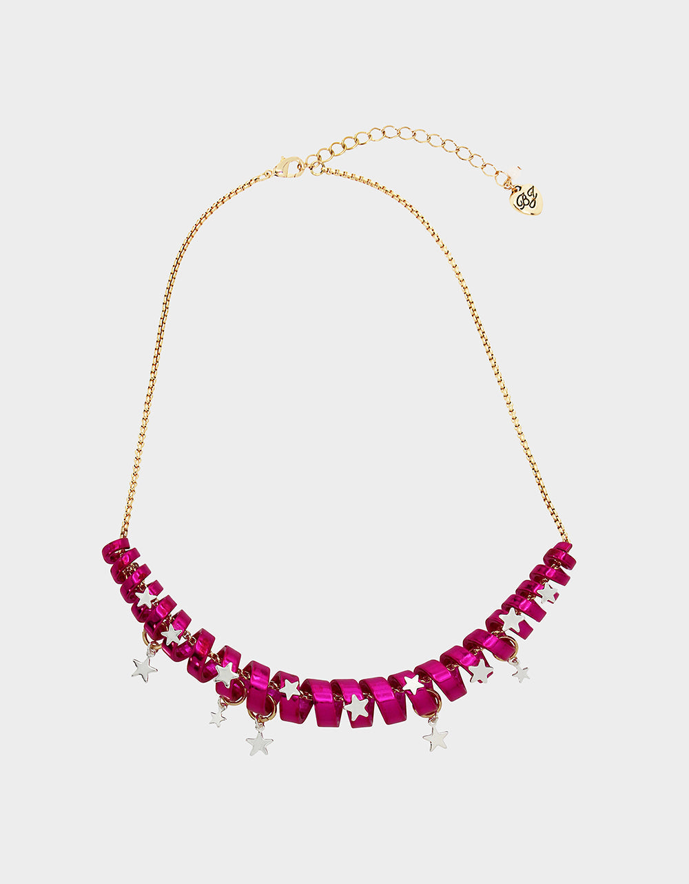 BETSEYS HOLIDAY COIL NECKLACE PINK | Betsey Johnson Hot Sale