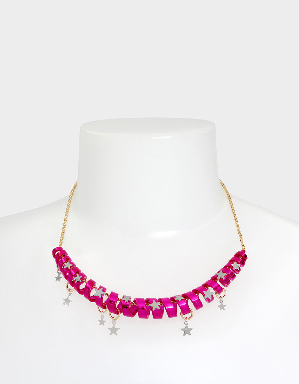 BETSEYS HOLIDAY COIL NECKLACE PINK | Betsey Johnson Hot Sale
