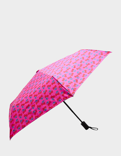 BETSEY'S CHERRY HEART PRINT UMBRELLA PINK MULTI | Betsey Johnson Great Value