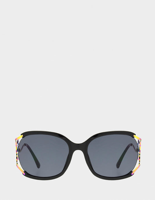 BLAZING STAR SUNGLASSES BLACK Women's Black Rainbow Butterfly Sunglasses | Betsey Johnson Latest