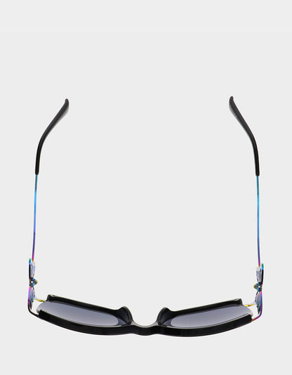BLAZING STAR SUNGLASSES BLACK Women's Black Rainbow Butterfly Sunglasses | Betsey Johnson Latest