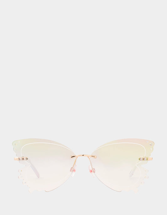 TAKE FLIGHT SUNGLASSES IRIDESCENT | Betsey Johnson Trending
