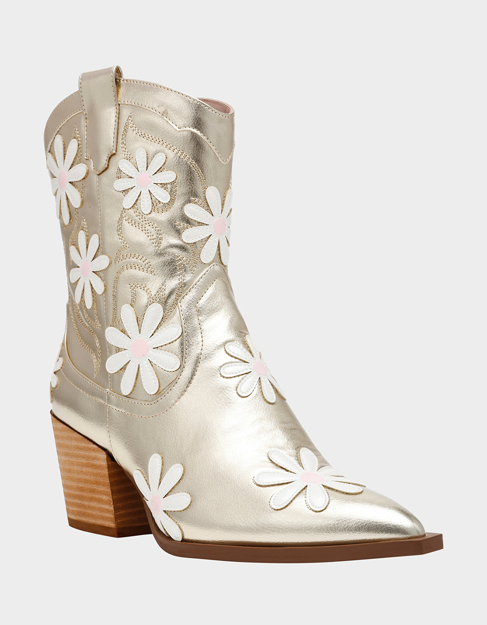 TEDDYY GOLD Western Pointed-Toe Ankle Boot | Betsey Johnson Customer Favorite
