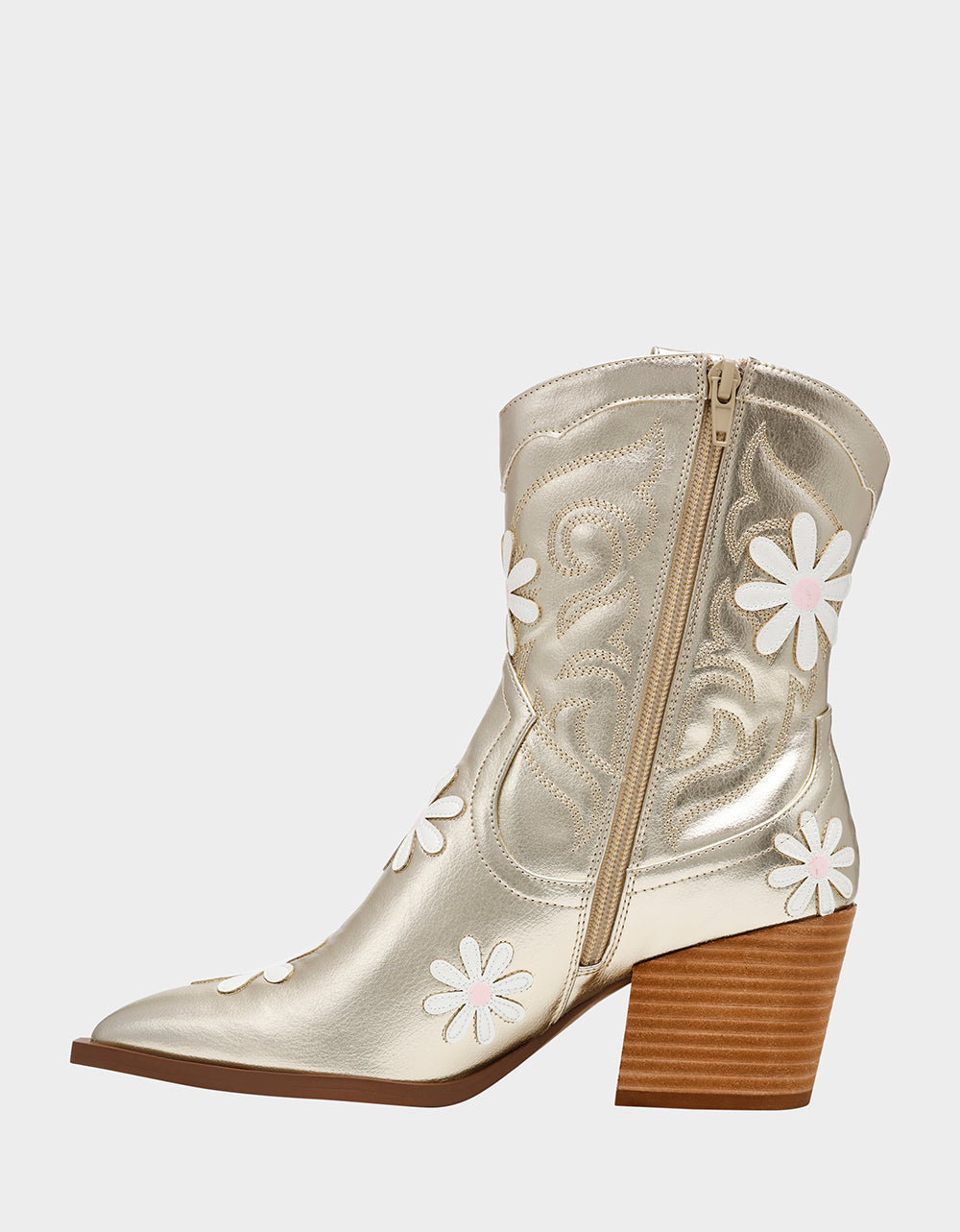 TEDDYY GOLD Western Pointed-Toe Ankle Boot | Betsey Johnson Customer Favorite