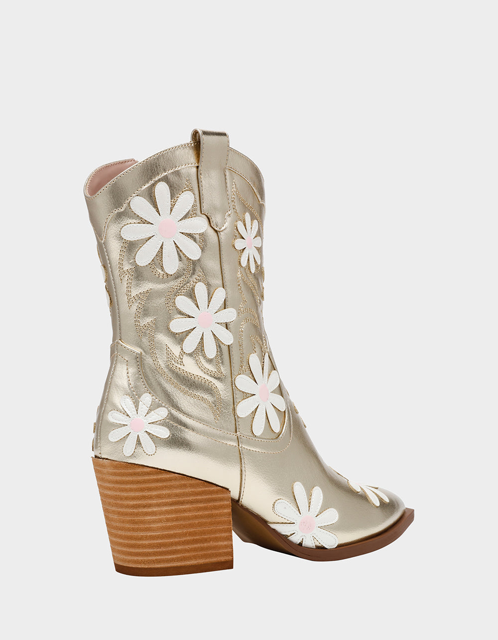 TEDDYY GOLD Western Pointed-Toe Ankle Boot | Betsey Johnson Customer Favorite