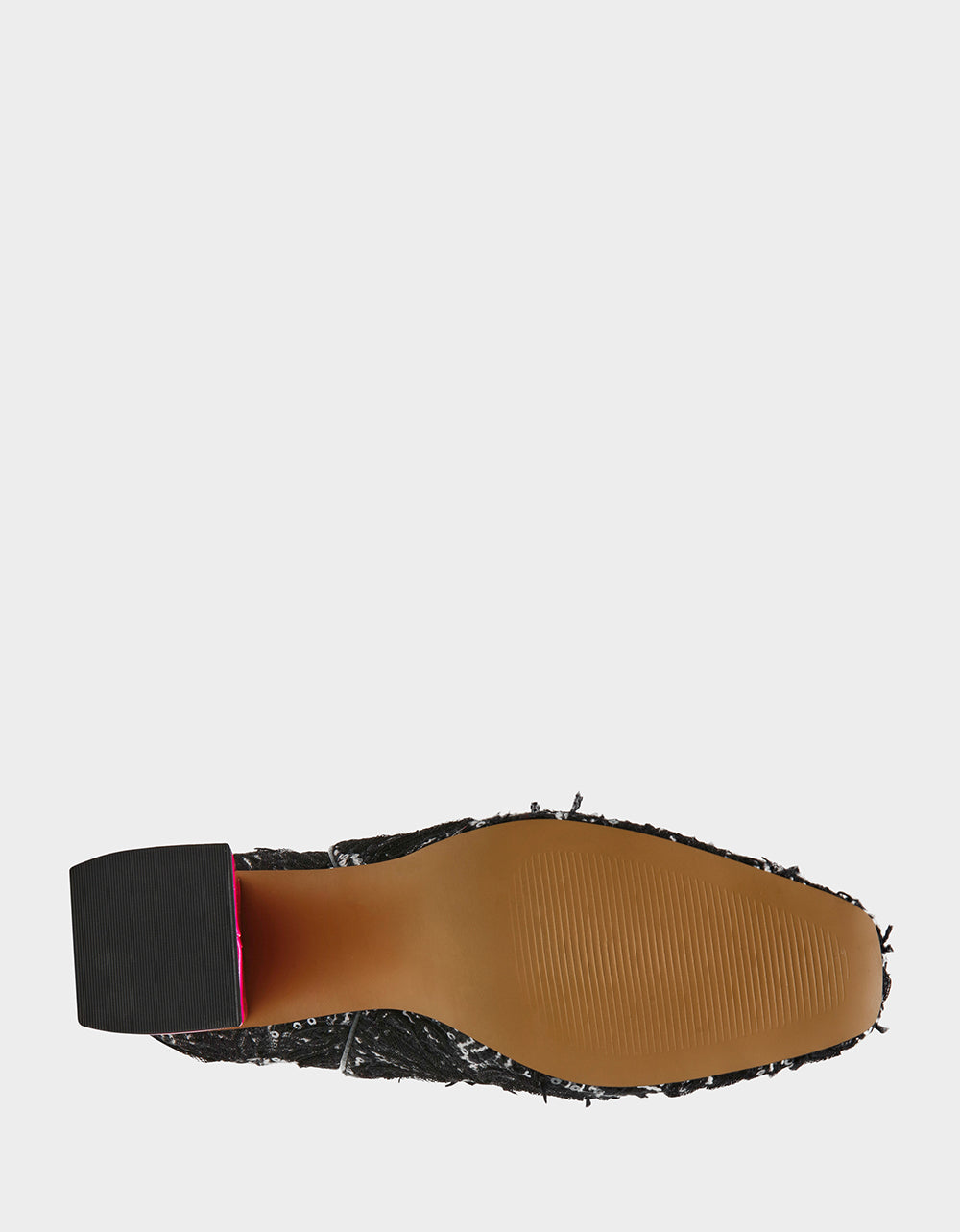 STEVIE BLACK MULTI Square-Toe Block Heel Women's Ankle Boot | Betsey Johnson Customer Favorite