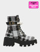BLK/WHT PLAID