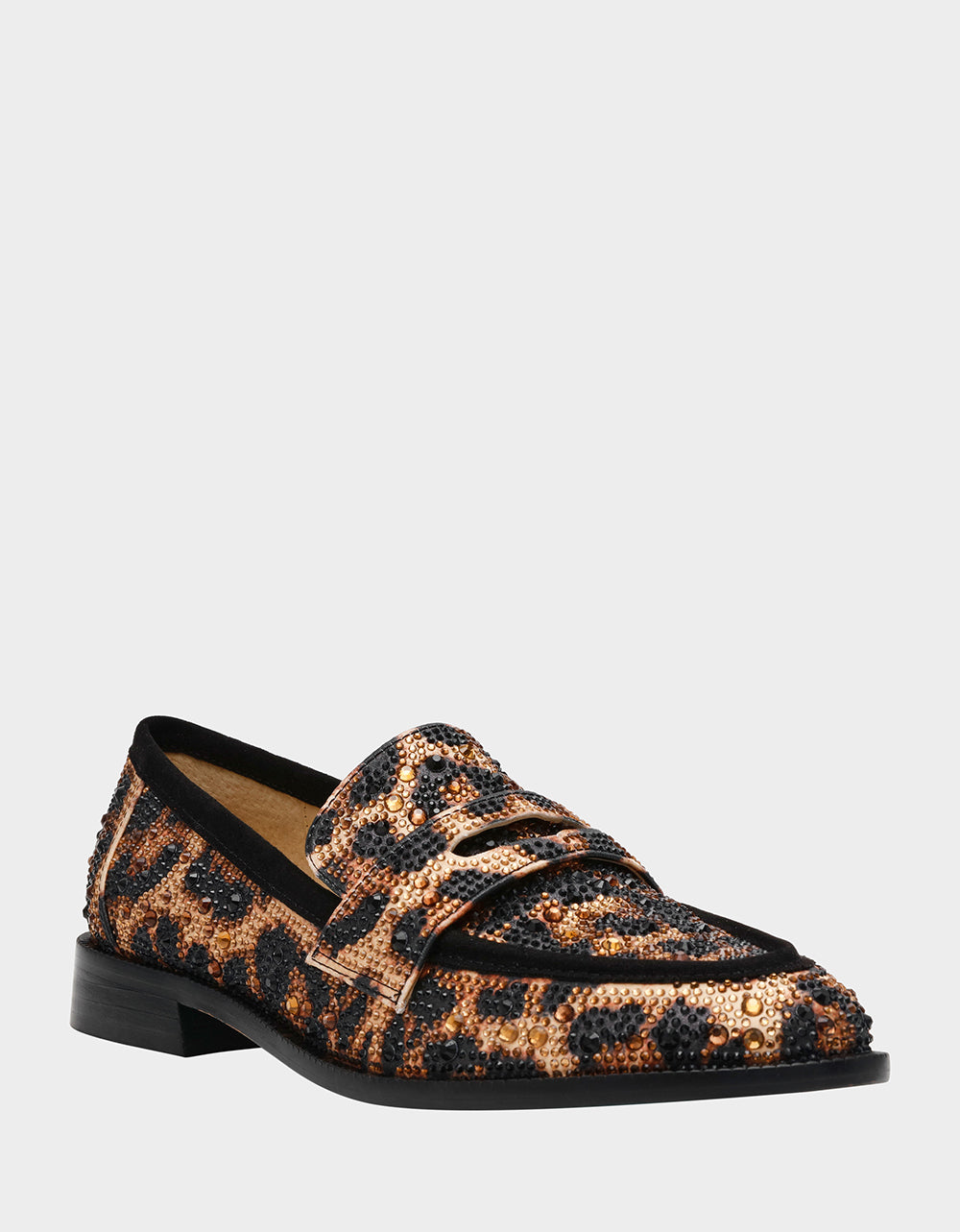 CANNE LEOPARD Slip-On Embellished Rhinestone Women's Loafer | Betsey Johnson Featured