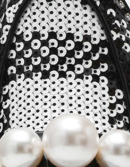 HARLOE BLACK WHITE PLAID Platfrom Pearl Embellished Women's Loafer | Betsey Johnson Best Seller