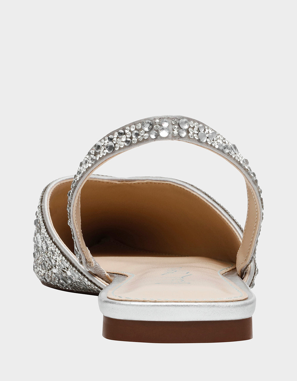 VANCE SILVER Rhinestone Slingback Flats | Betsey Johnson Featured