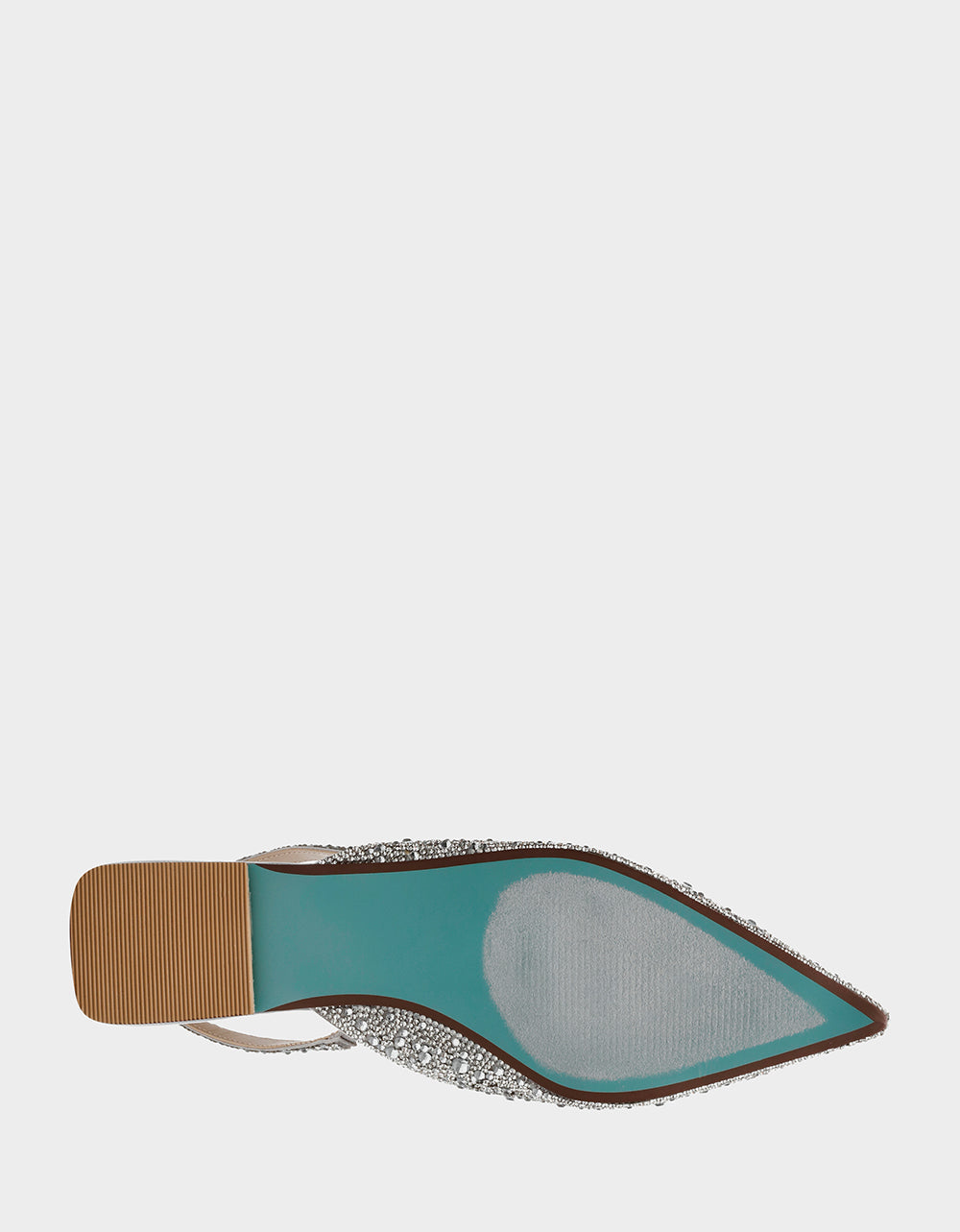 VANCE SILVER Rhinestone Slingback Flats | Betsey Johnson Featured