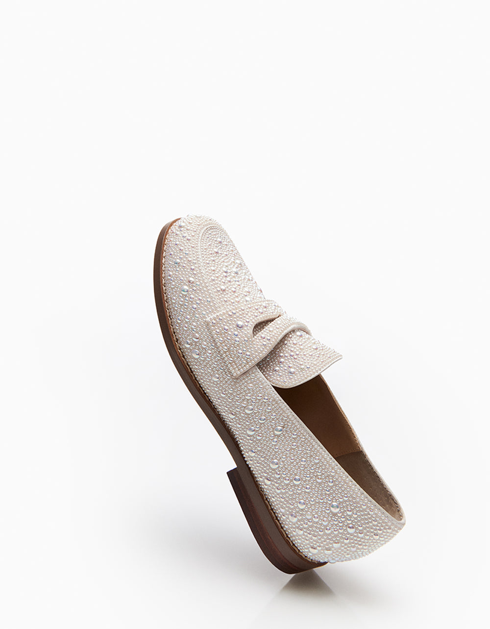 ARON IVORY Pearl Loafers | Betsey Johnson Classic