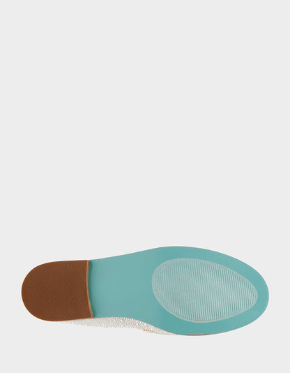 ARON IVORY Pearl Loafers | Betsey Johnson Classic