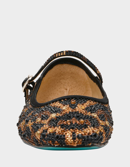 LOREL LEOPARD Women's Leopard Mary Jane Ballet Flat | Betsey Johnson New