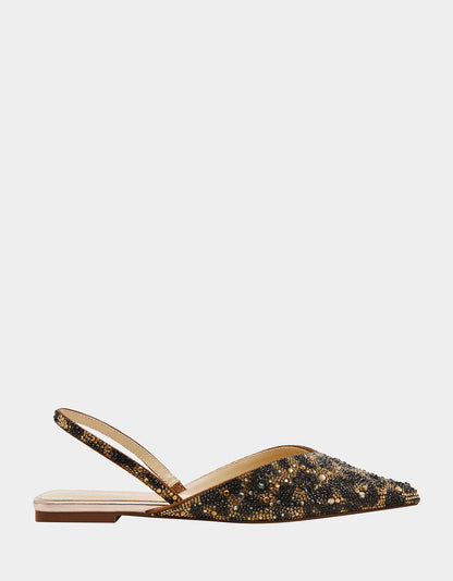 VANCE LEOPARD Slingback Flat | Betsey Johnson Classic