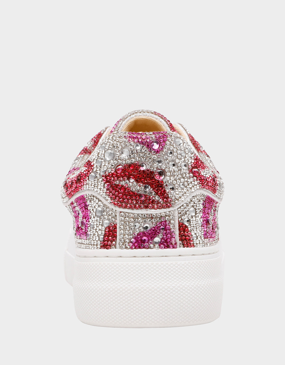 SIDNY MULTI LIPS Women's Rhinestone Platform Sneaker | Betsey Johnson New