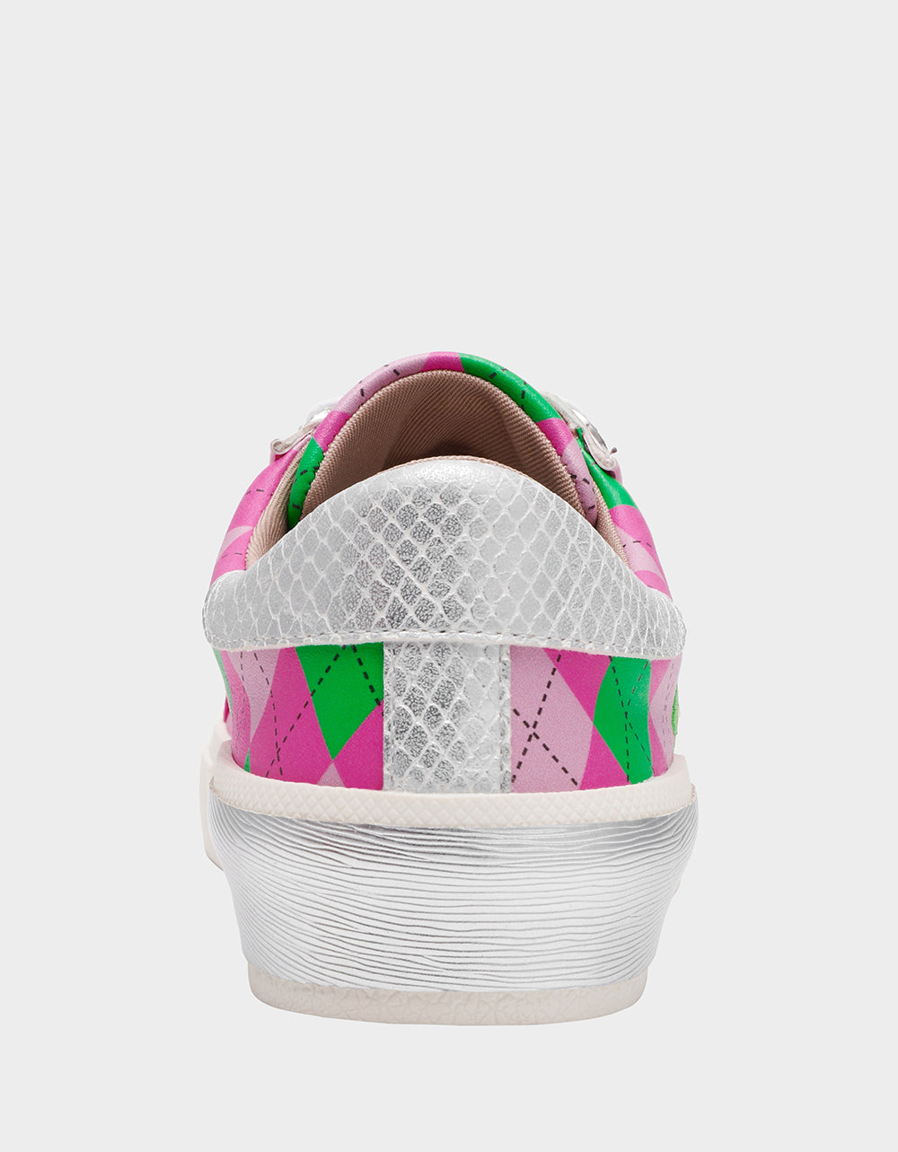 SHERRIE PINK/GREEN MULTI Women's Low-Top Lace-Up Sneaker | Betsey Johnson Trending