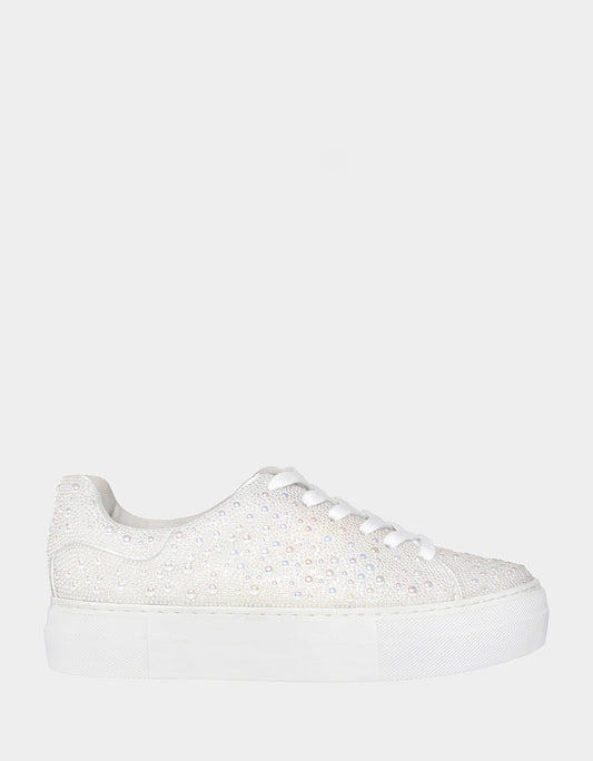 SB-SIDNY IVORY Pearl Sneaker | Betsey Johnson Sale