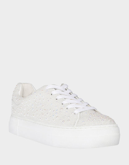 SB-SIDNY IVORY Pearl Sneaker | Betsey Johnson Sale