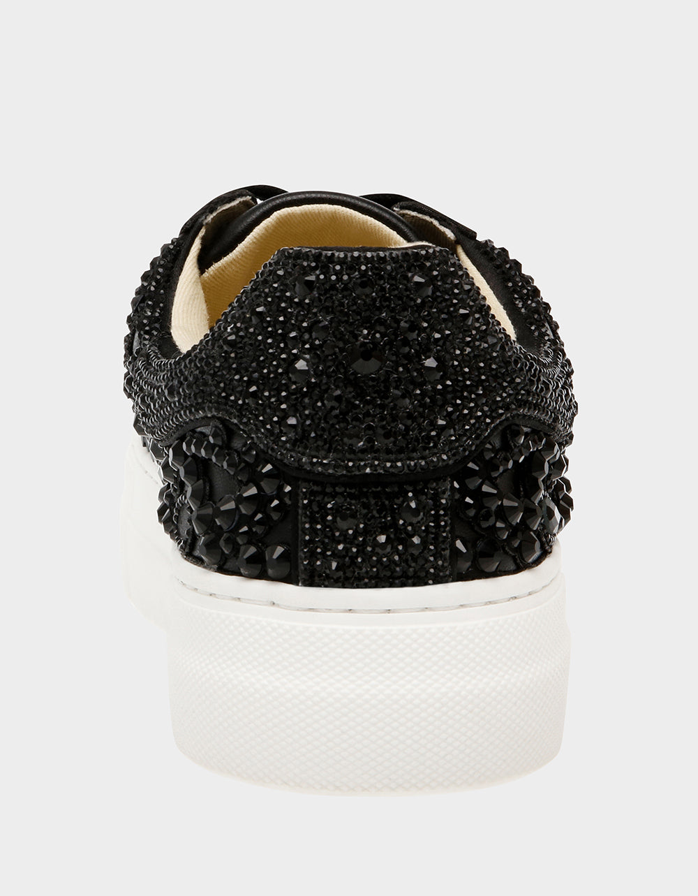 REILY Black Platform Low-Top Lace-Up Rhinestone Women's Sneaker | Betsey Johnson Hot Sale