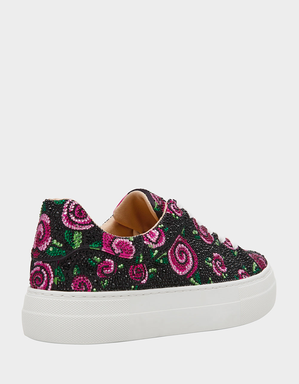 SIDNY BLACK ROSE Women's Tennis Sneaker | Betsey Johnson Trending