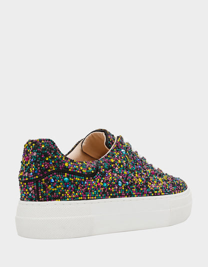SIDNY BLACK MULTI Women's Sneaker | Betsey Johnson Exclusive