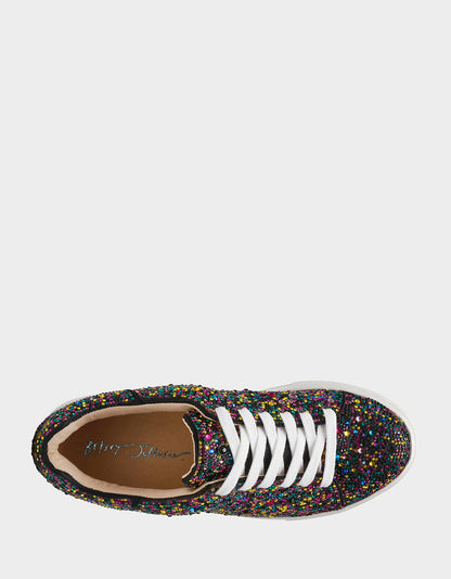 SIDNY BLACK MULTI Women's Sneaker | Betsey Johnson Exclusive