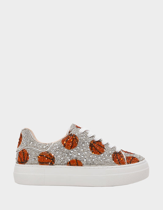 SB-SIDNY BASKETBALL Women's Rhinestone Basketball Sneaker | Betsey Johnson Latest