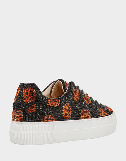 SIDNY PUMPKIN Print Sneakers | Betsey Johnson New