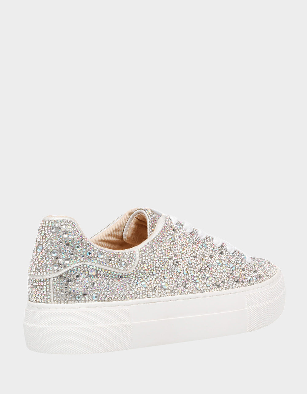 SIDNY RHINESTONES Lace Up Sneakers | Betsey Johnson Quality