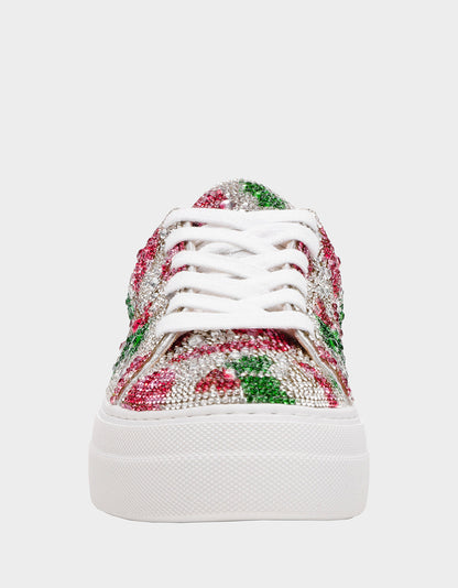 SIDNY HOLLY Women's Christmas Holly Sneaker | Betsey Johnson Everyday