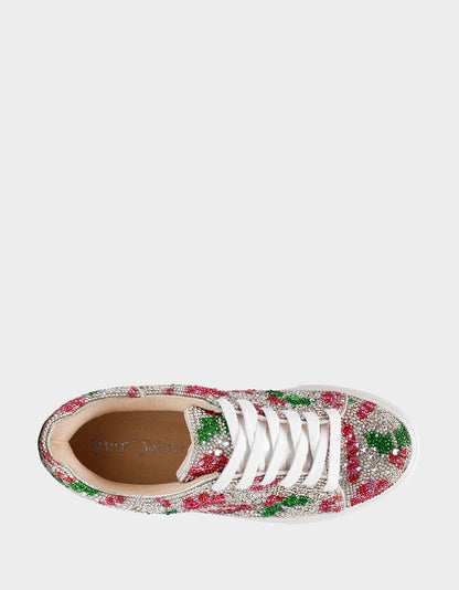 SIDNY HOLLY Women's Christmas Holly Sneaker | Betsey Johnson Everyday