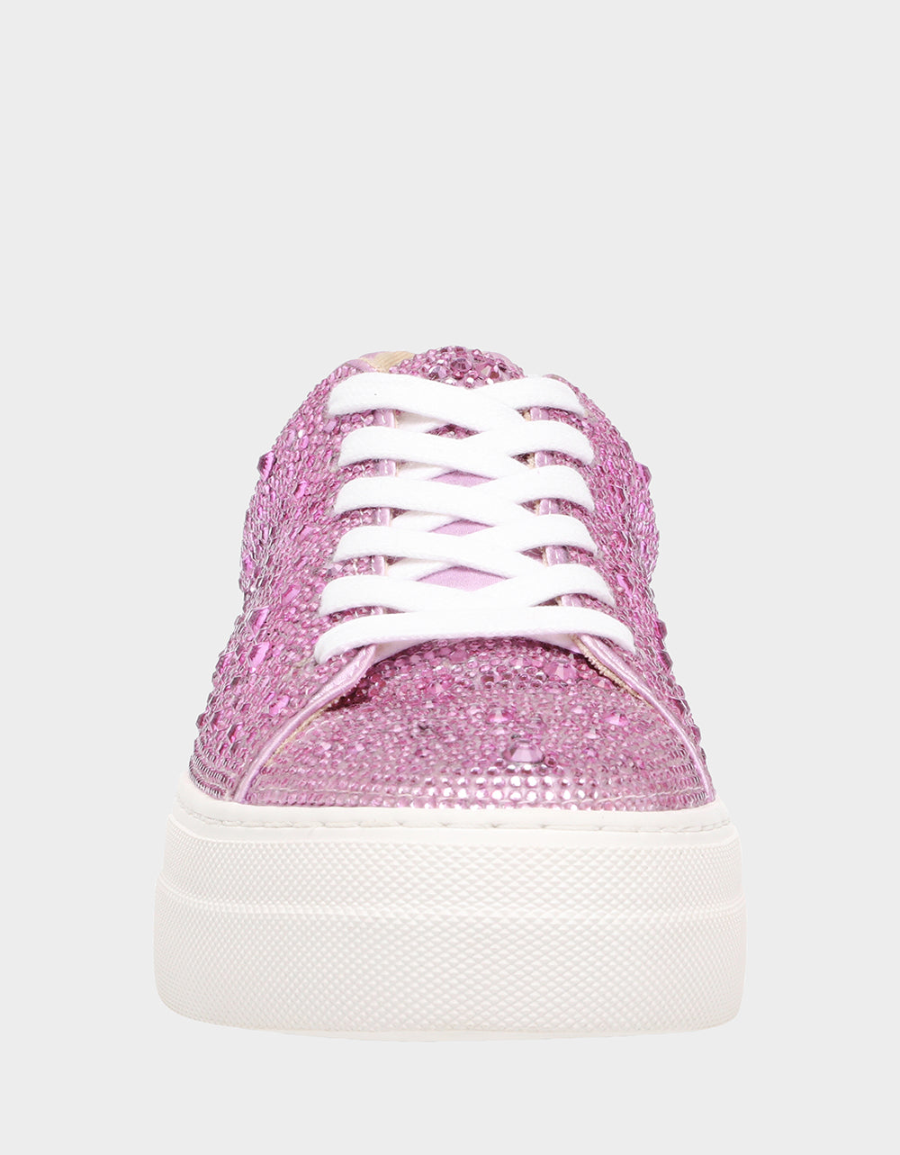 SIDNY LIGHT PINK Rhinestone Sneaker | Betsey Johnson Classic