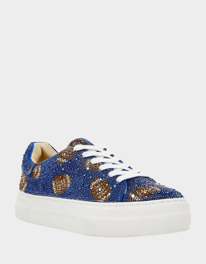 SIDNY BLUE FOOTBALL Women's Football Sneaker | Betsey Johnson Classic