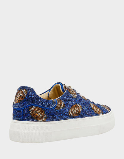SIDNY BLUE FOOTBALL Women's Football Sneaker | Betsey Johnson Classic