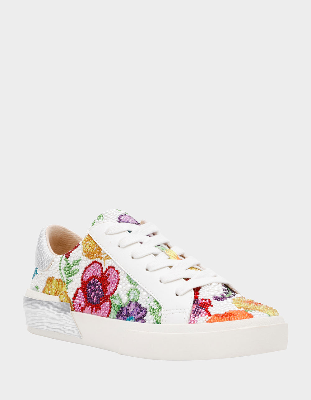 DAMON BRIGHT MULTI Women's Multicolor Floral Sneaker | Betsey Johnson New