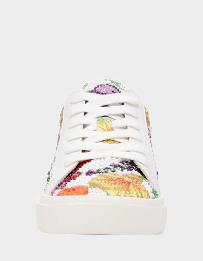 DAMON BRIGHT MULTI Women's Multicolor Floral Sneaker | Betsey Johnson New