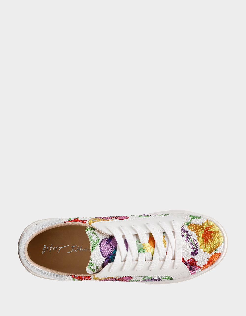 DAMON BRIGHT MULTI Women's Multicolor Floral Sneaker | Betsey Johnson New